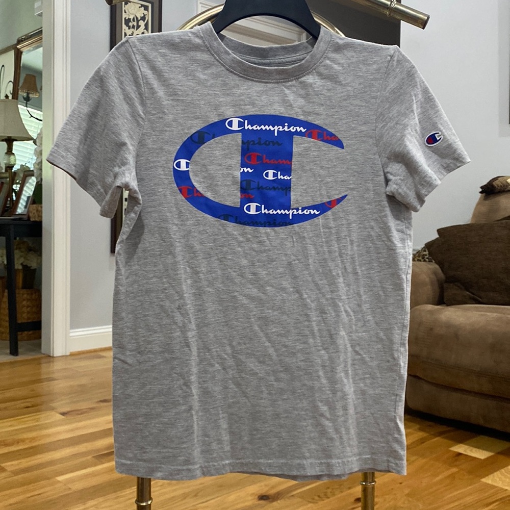 Champion tshirt (gray/red/white/blue)